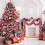 Christmas Snowflake Garland Red Metallic 1 Piece 6