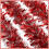 Christmas Snowflake Garland Red Metallic 1 Piece 8
