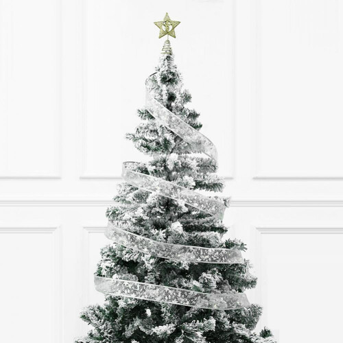 Christmas LED ribbon silver 13 ft 2
