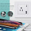 American 16A USB + Type-C Power Socket Switch 3