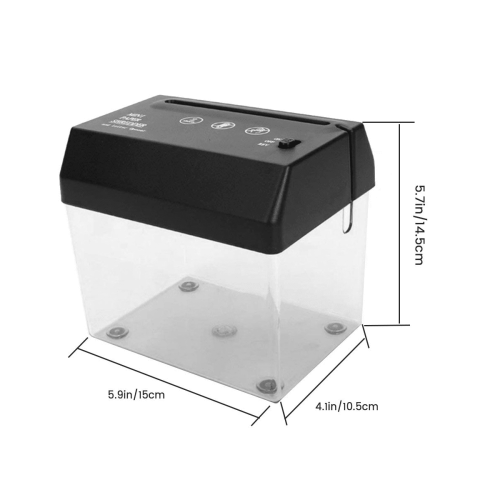 Portable electric paper shredder USB rechargeable 12-sheet 2