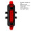 LED bike tail light waterproof USB rechargeable 1 pack 6