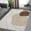 Harperlare modern abstract area rug 5 ft x 7 ft 5