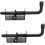 5 Inch Spring Loaded Latch Bolt Heavy Duty Black 2 Pack 2