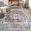 Boho rug vintage medallion chenille 5x7 ft 4