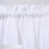 Kitchen Curtain and Valance Set Waffle Weave White 36 inch 3
