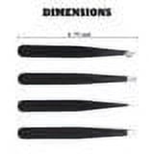 Tweezers Set Professional Precision 4 Pcs 1