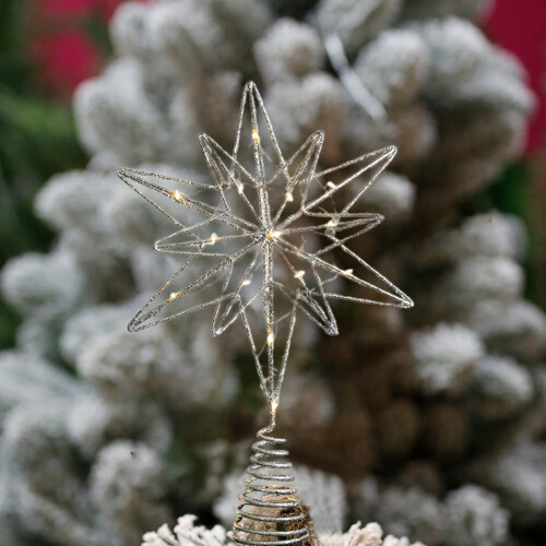 Lighted 3D Hollow Star Christmas Tree Topper 2