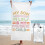 Toalha de praia de microfibra divertida para a família, 76 x 152 cm (30 x 60 polegadas). 1