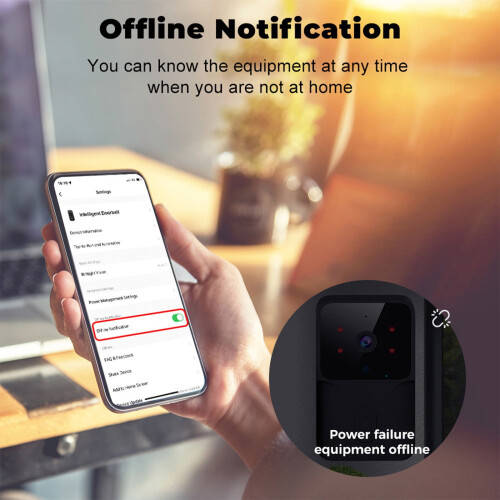 Inerposs Smart Wireless Video Doorbell HD Night Vision 2