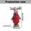 Christmas Deer Elk Desktop Ornament Telescopic Decor 2