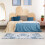 Haperlare light blue modern abstract runner rug 2 ft x 10 ft 2