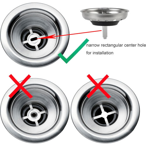 Innovire Sink Drain Strainer Stopper 3-1/2 Inch 2 Pack 2
