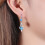 Water Drop Earrings Shiny Zircon Dangle 1 Pair 5