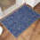 Blue Modern Area Rug 2'x3' Low-Pile Non-Slip 7