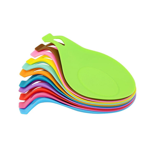 Silicone spoon pad with storage rack for kitchen 2