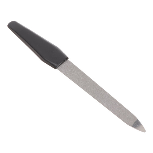 Stainless Steel Double-Sided Nail File with Plastic Handle 2
