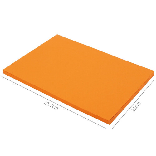 Colored A4 Copy Paper 2 Packs Orange 100 Sheets Each 1
