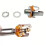 TRS Stereo Female Panel Mount Jack Silver 2PCS 4