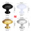 Kitchen Cabinet Knobs Round Mushroom Silver 12 Pcs 2