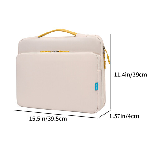 Capa para laptop de 15,6 a 16,1 polegadas, à prova de choque, compatível com HP, Dell, Asus e Lenovo. Pasta resistente com bolso frontal, ideal 2