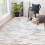 Abstract area rug for home office, non-slip, 4 ft x 6 ft 2
