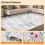 Abstract area rug for home office, non-slip, 4 ft x 6 ft 7