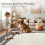 Brown bordered runner rug washable low pile non-slip 2 ft x 7