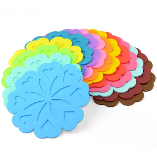 Silicone Peach Blossom Insulation Placemat 1 Piece 1