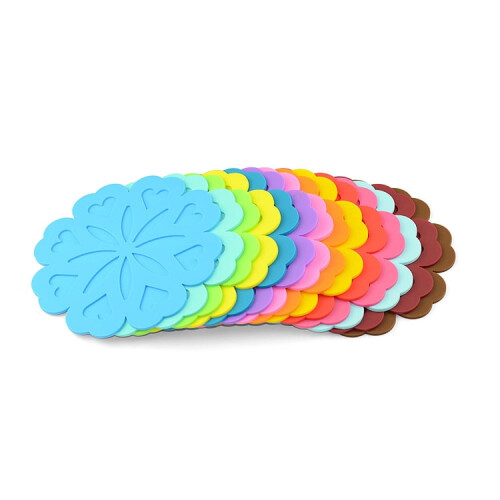 Silicone Peach Blossom Insulation Placemat 1 Piece 2