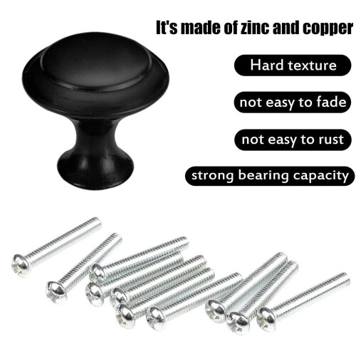 Brushed Nickel Round Pull Knobs 12 pcs 2