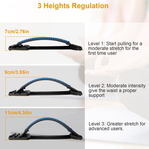 Back Stretching Device for Pain Relief with Multiple Levels 2