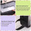 Cosmetic Bag Frosted Transparent Medium Black 3