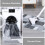 Geometric Modern Rug Gray 4 ft x 6 ft 7