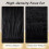 Haperlare modern shag runner rug 2 ft x 8 ft black 2