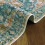 Persian rug runner 2x6 ft vintage medallion distressed low 2