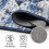 Blue Persian runner rug 2x6 ft washable non-slip 3