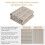 Area Rug Woven Beige 5' x 7' 6