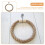 Nautical towel ring hanger iron rustic 1 piece 2
