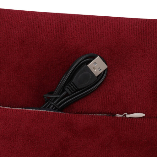 Heated Hand Muff USB Rechargeable 10W Polyester Purple Red 2
