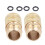Brass Hose Adapter Set 3/4 inch 2 pairs 8