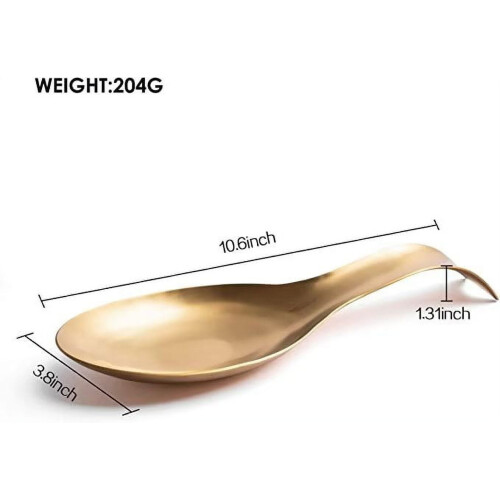 Fish-shaped stainless steel spoon rest 1 piece 1