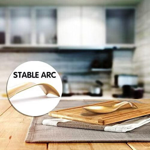Fish-shaped stainless steel spoon rest 1 piece 2
