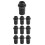PVC cable gland connector with rubber sheath 10 pcs 6