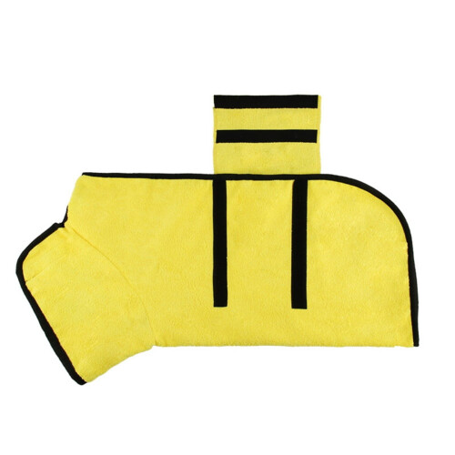 Dog Drying Coat Microfibre M Yellow 1