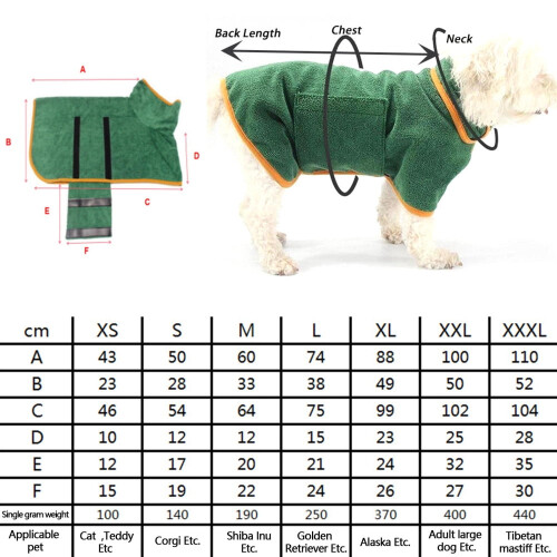 Dog Drying Coat Microfibre M Yellow 2