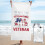 Toalha de praia Veteran em microfibra macia, 76 x 152 cm (30 x 60 polegadas). 1
