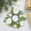 Artificial Rose Wreath with Pillar Candle Holder White 2