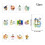 Middle Eastern Festival Invitation Postcards 12 pcs 4