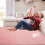 Haperlare shag runner rug 2 ft x 6 ft pink 6